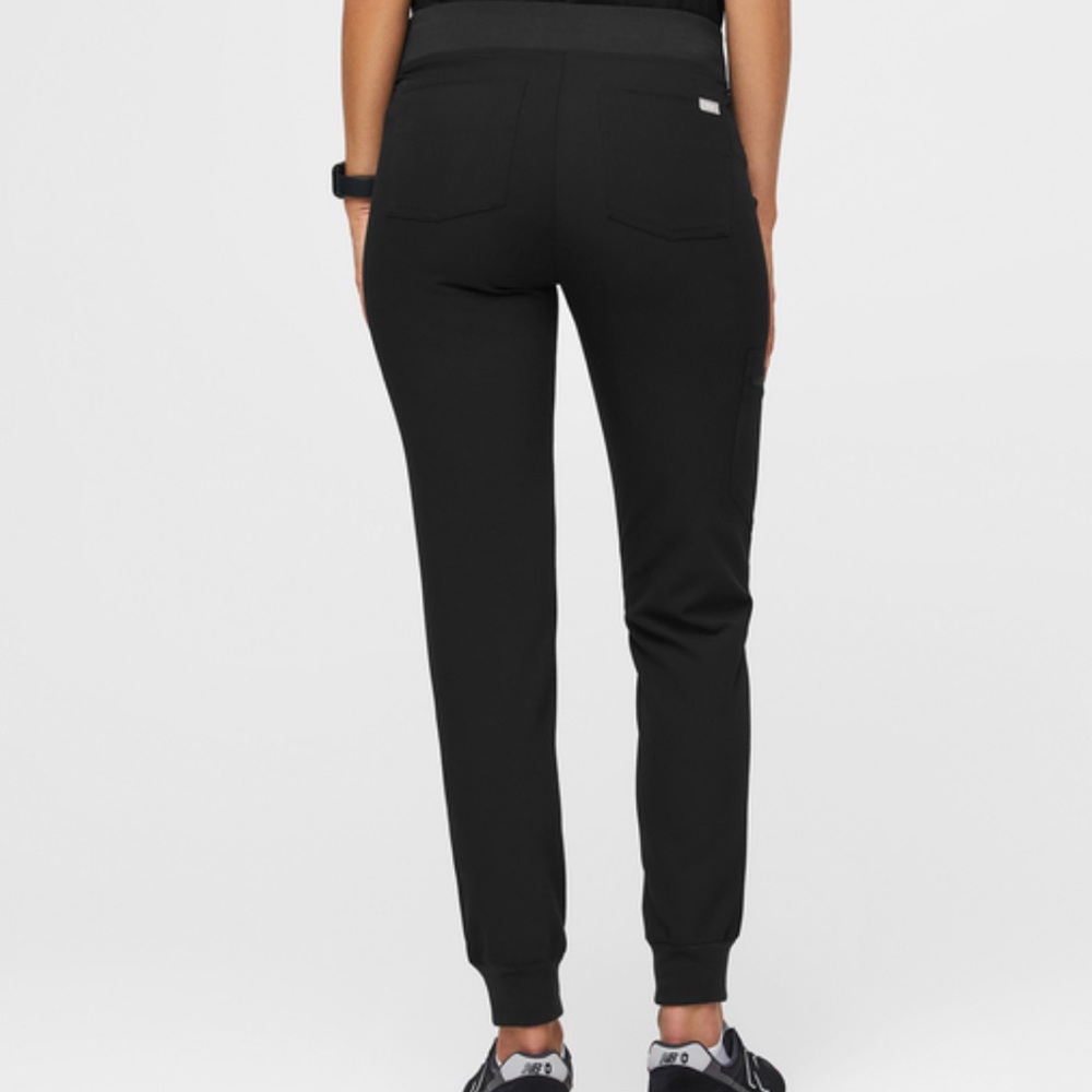 FIGS Zamora High-waist Jogger Scrub Pants - BLACK (Large/Tall)